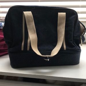 Bath and body denim tote